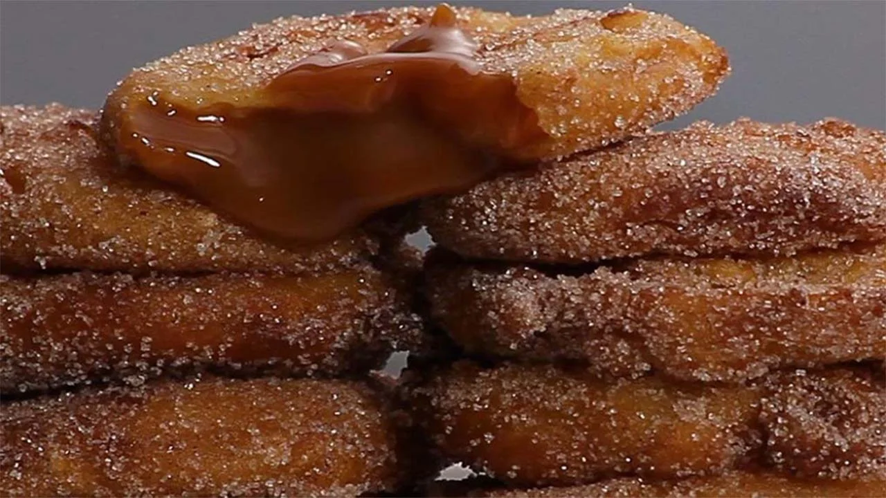 Beignets aux pommes coeur caramel