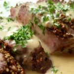Bifteck au poivre sauce crémeuse au Cognac