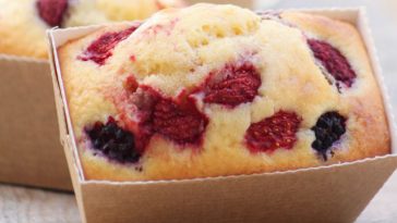 Cake aux fruits rouges et lait de coco
