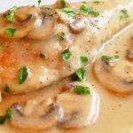 Cuisses de poulet sauce champignons et moutarde
