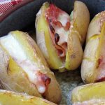 Jacket potatoes au jambon et au Maroilles