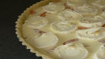 Quiche au chèvre et saumon fumé