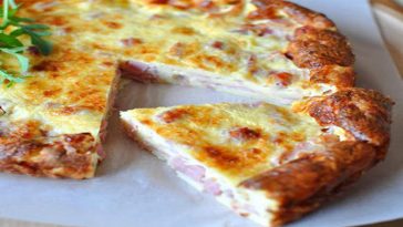 Quiche lorraine légère sans pâte peu calorique