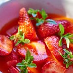 Soupe de fraises au citron