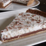 Tarte au chocolat et mousse à la noix de coco