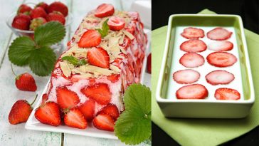 Terrine de fraises à la noix de coco