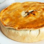 Tourte au poulet, champignons