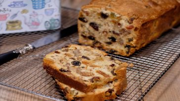 Cake aux raisins secs et écorces d'orange confites