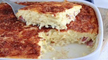 Quiche légère sans pâte jambon-fromage