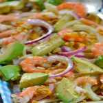 Salade Fenouil, Avocat, Crevettes, Oignons Rouges, Passion