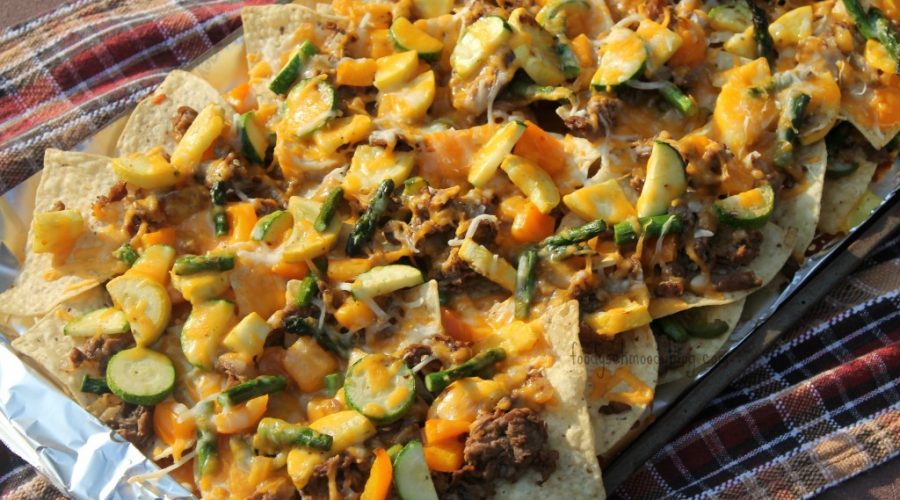 Nachos aux légumes grillés