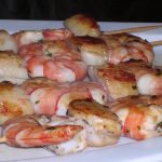 Brochette de St Jacques et gambas