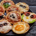 Mini pizza Halloween