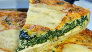 Quiche aux épinards et au fromage a raclette