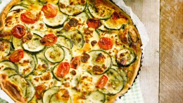 Quiche courgettes et chèvre