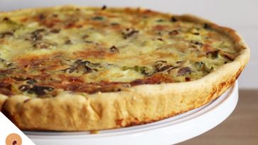 Quiche d’automne poires et noix et de fromage de chèvre