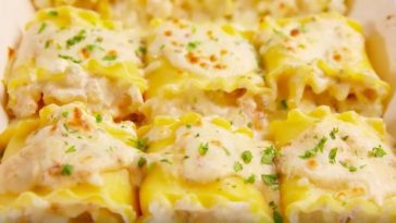 Rouleaux de lasagne aux crevettes, j’en veux tout de suite!