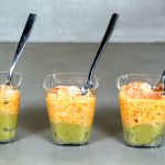 Verrine crabe avocat crevette