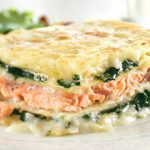 Lasagnes au saumon épinards