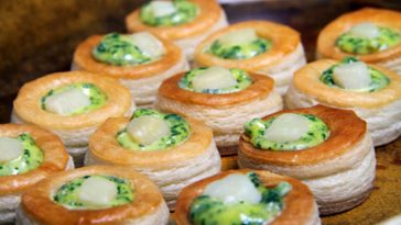 Mini feuilleté de st jacques