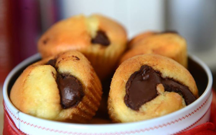 Muffin Coeur Nutella recette tres facile