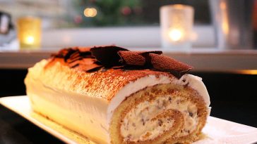 Recette de Bûche tiramisu de Noël