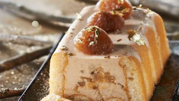 Recette de Noël Bûche légère aux marrons