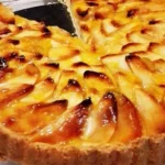 Tarte aux pommes à la crème pâtissière