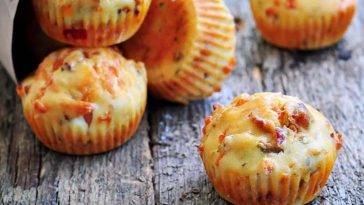 Mini cake salés aux lardons et au fromage