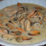 Moules sauce poulette