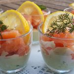 Verrine fraîcheur guacamole et saumon
