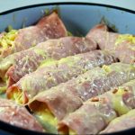 Roulés de jambon au spaghetti