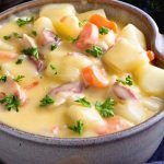 Soupe crémeuse aux patates et bacon