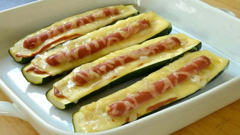 Recette courgettes hot-dog simple et facile