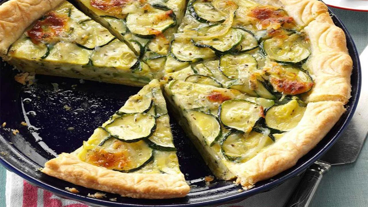 Tarte au camembert et aux courgettes