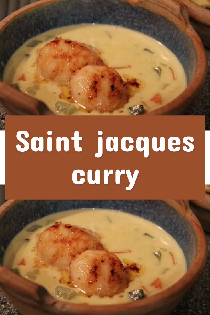 Recette saint jacques curry
