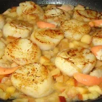 Coquilles saint jacques aux poêlées pommes