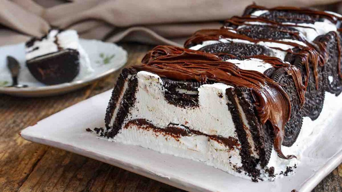 Gâteau Oreo sans cuisson au Nutella et à la crème de lait