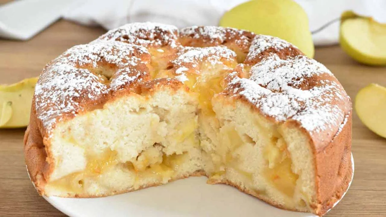 Gâteau aux pommes léger à la confiture de 180 calories