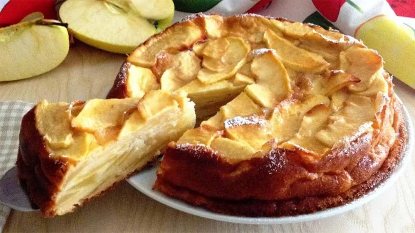 Gâteau invisible aux pommes et à la cannelle de Cyril Lignac