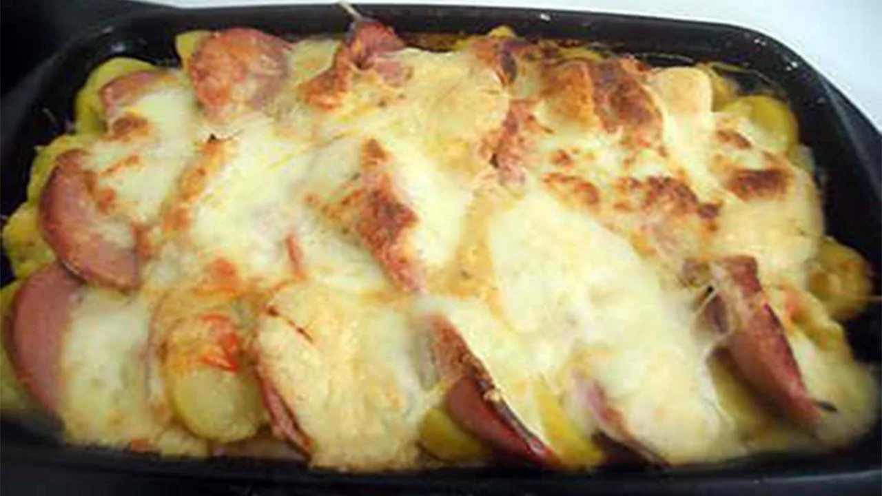 Gratin pomme de terre cervelas mozarella