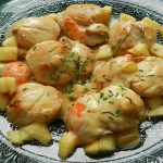 Noix de St jacques au miel, curry et pommes
