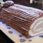 Recette Bûche de Noël chocolat et crème aux marrons