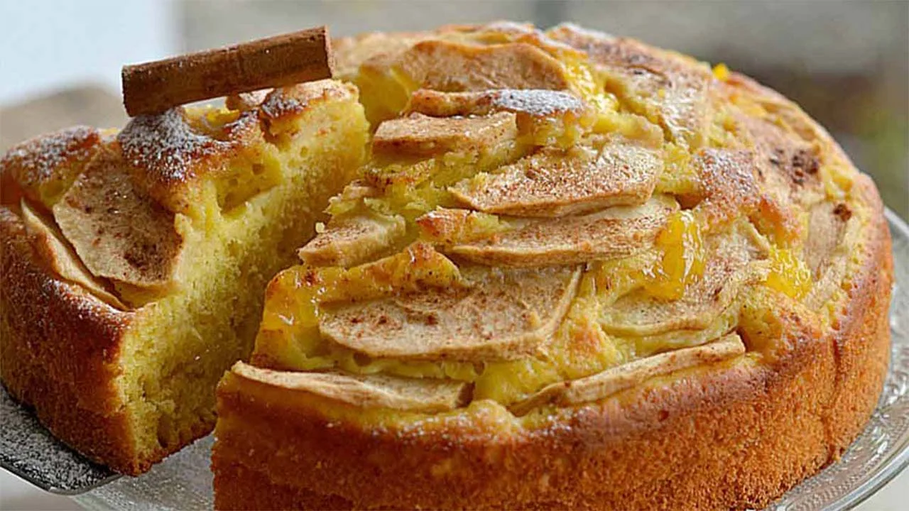 Tarte aux pommes et oranges à la ricotta