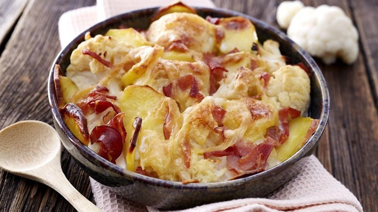 Gratin de chou-fleur et pommes de terre (La chouflette)