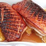Magret de canard à l'orange et sauce soja sucrée