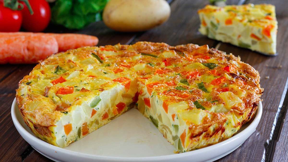 Recette omelette de légumes au four facile