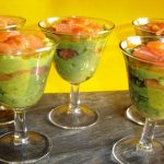 Recette verrines avocats et truite fumée