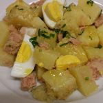 Salade de pommes de terre au thon et œufs