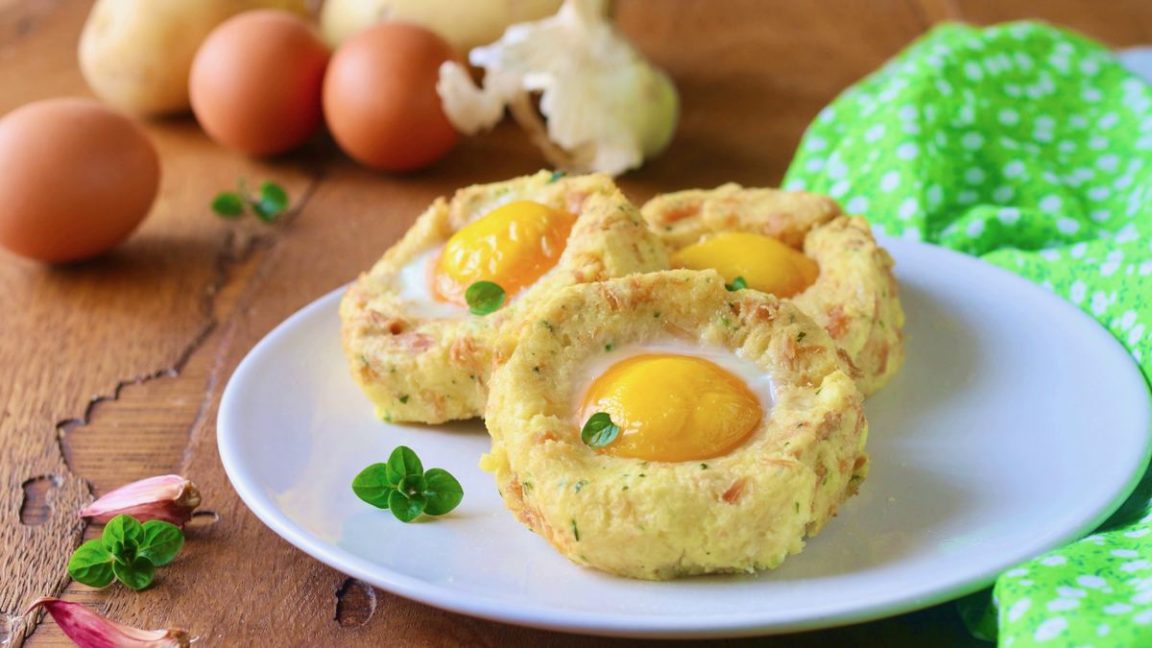 Bouchées de pommes de terre au thon et aux œufs